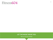 Tablet Screenshot of fitness604.com